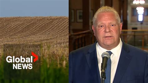 Doug Ford Sends ‘warning Shot’ To Greenbelt Developers You Better Start Building Full Youtube