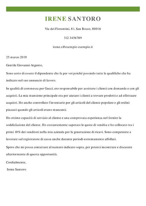 Esempi Di Lettera Di Presentazione Ilcvperfetto