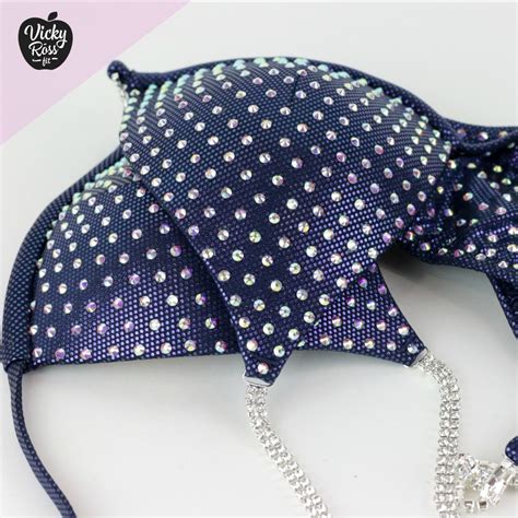 Purple Blue Bikini Fitness Npc Ifbb Ocb Vicky Ross Fit