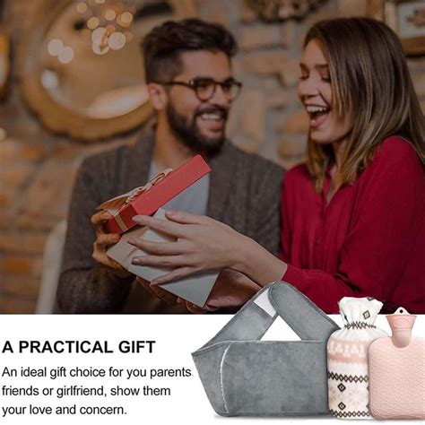 Fnyoxu Hot Water Bottle Wearable Wrap Around Hot Water Bottle Bottle Warmer With Longer Belt