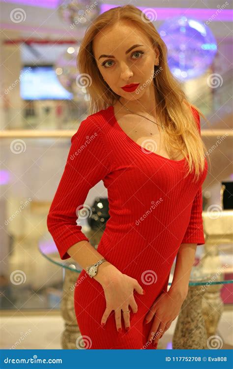 Socially Active Spanking Fine Wman Stock Photo Image Of Glamour Blonde