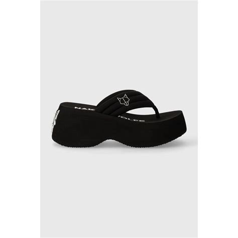 Джапанки Naked Wolfe Damsel в черно с платформа GLAMI bg