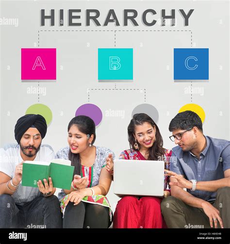 Hierarchy Leader Team Diagram Concept Stock Photo Alamy