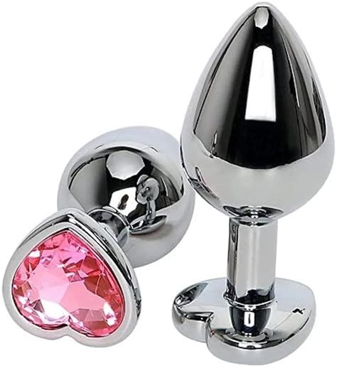 Intimusex Sexshop Plug Anal Em A O Pedra Em Formato De Cora O