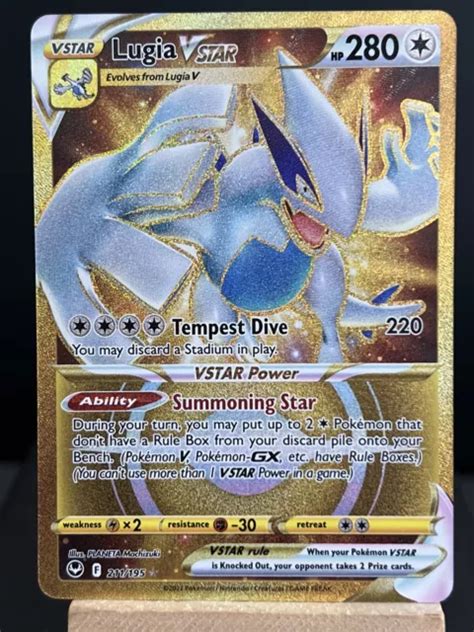 Pokemon Card Lugia Vstar Secret Rare Swsh Silver Tempest Nm