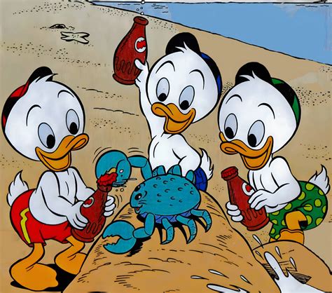 Huey Dewey And Louie In Swimming Trunks By Rosasmitt On Deviantart