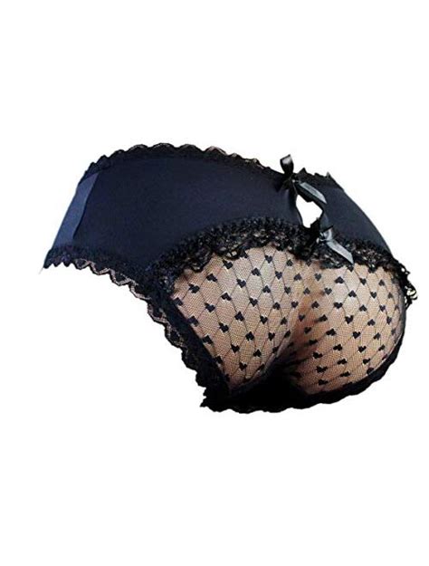 Buy Aishani Sissy Pouch Panties Men S Sexy Lace Bikini Girlie Briefs Lingerie Underwear Sexy For