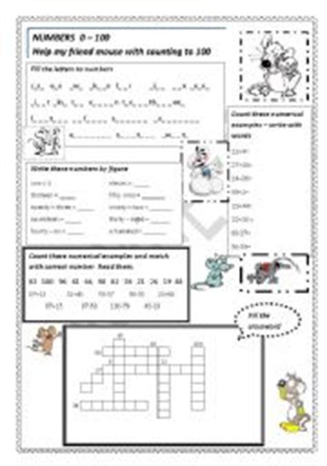 Numbers 0-100 - ESL worksheet by lucla