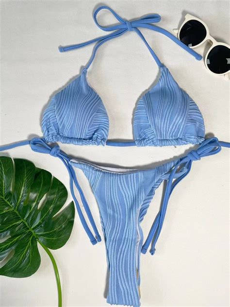 2023 New European And American Sexy Bikini Solid Colour Adjustable