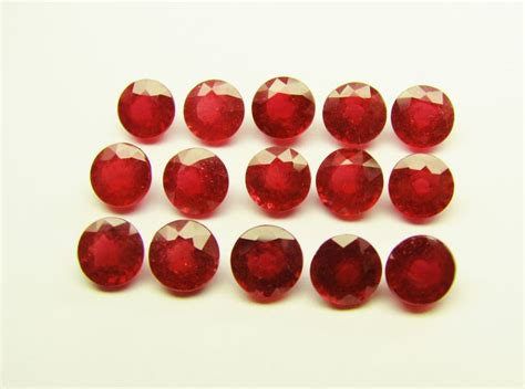 Купить рубины-F (Танзания), красный, ограненный камень, № 8204