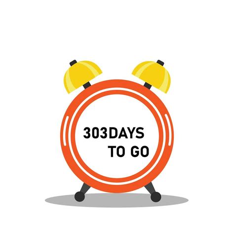 303 Days to go Countdown timer 27484320 Vector Art at Vecteezy