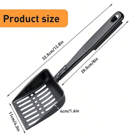 13 Inch Hollow Out Fireplace Ash Sifter Metal Black Coal Shovel Heat