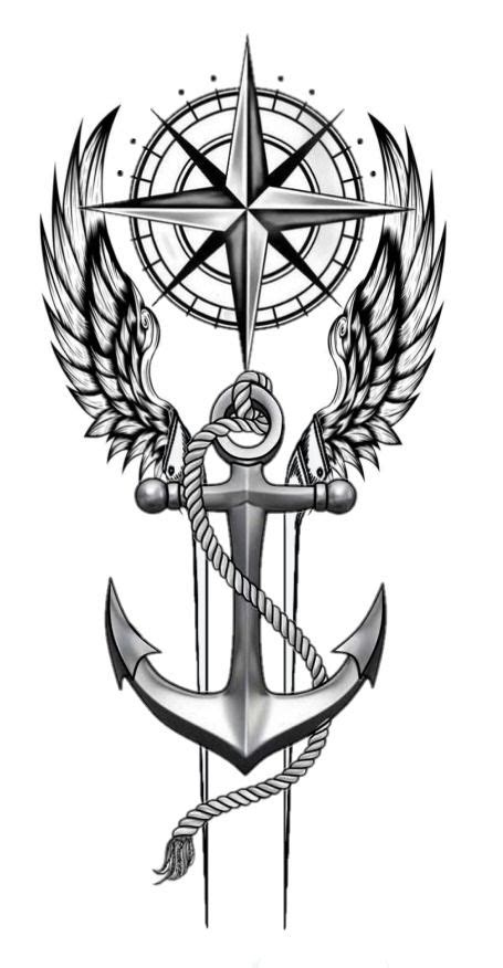 Valkyrie Compass Anchor Compass And Map Tattoo Compass Tattoo Design Map Tattoos