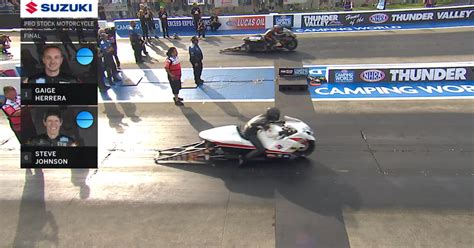 Steve Johnson Wins Pro Stock Motorcycle At 2023 Nhra Thunder Valley