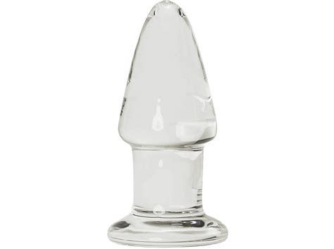 GLASSVIBRATIONS Dicker Kegel Analplug Po Anal Sex Prostata Glas Plug SATURN
