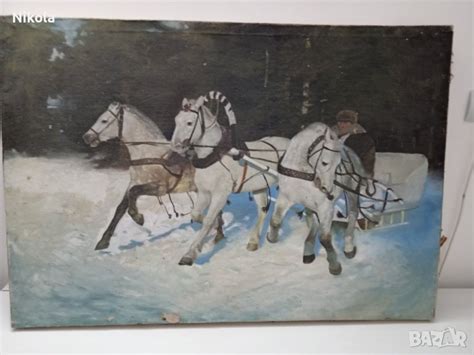 Картина руска тройка в Картини в гр. Пловдив - ID37612717 — Bazar.bg