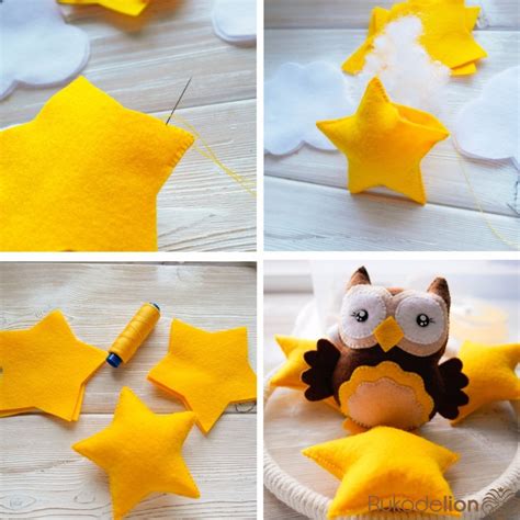 Шьем детский мобиль из фетра +схемы