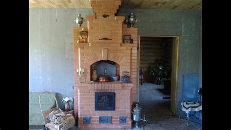 Русская печь с плитой - YouTube