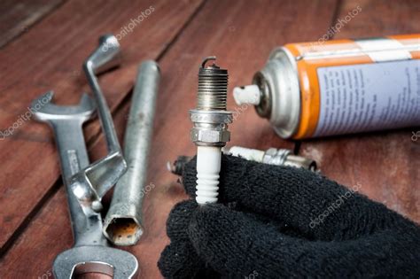Used Spark Plugs Stock Photo By ©norgallery 81107876
