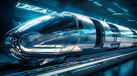 Premium Photo | The futuristic high speed train boasts sleek ...