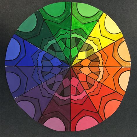 Mrs. Wille's Art Room: Advanced Art color wheel kaleidoscopes