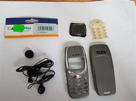 Kryt neoriginál Nokia 3310 (model 2000) + sluchátko Kovově šedá | Aukro