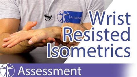 Resisted Isometric Testing Wrist And Hand Youtube