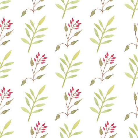 Premium Vector | Watercolor leaf seamless pattern