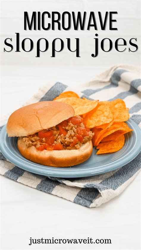 How To Make Microwave Sloppy Joes Just Microwave It
