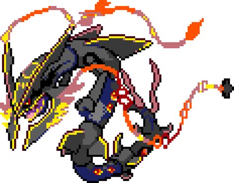 pixilart shiny mega rayquaza  pibuslouch