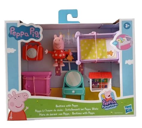 PEPPA PIG BEDTIME Playset Peppa S Adventures Hasbro Action Figure