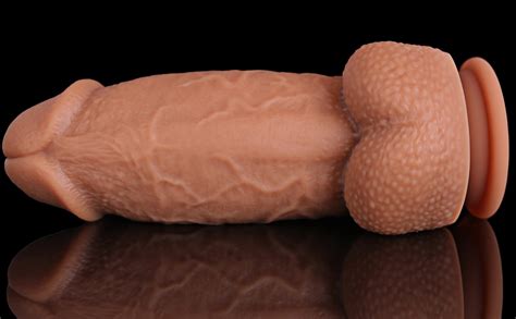 Amazon Double Layer Realistic Dildo 2 5 Inch Diameter Silicone Material No Any Smell Huge