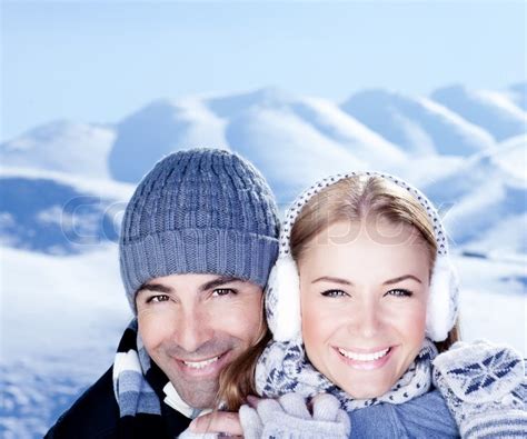 Happy Couple Hugs Holding Hands Close Stock Image Colourbox