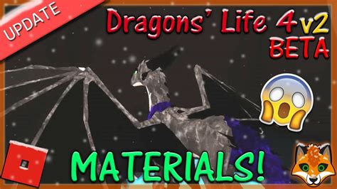 Roblox Dragons Life 4 V2 Beta Materials 19 Hd Youtube