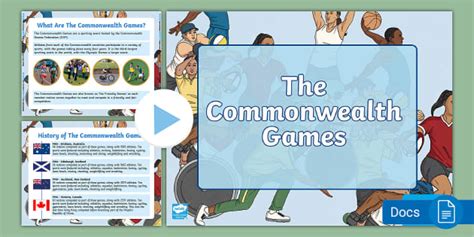 The Commonwealth Games Powerpoint Profesor Hizo Twinkl