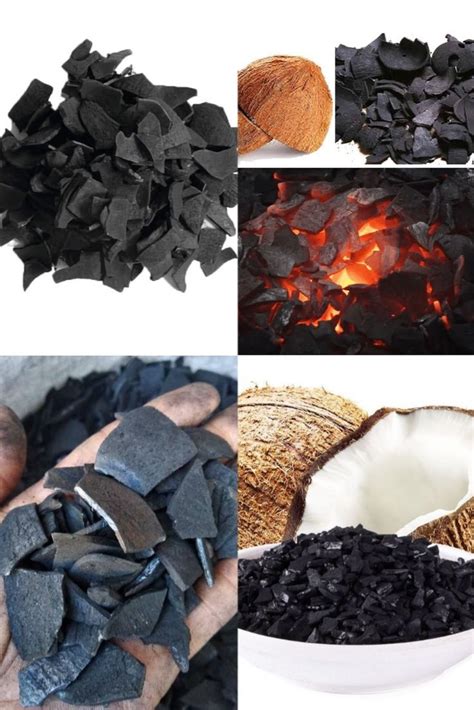 Coconut shell charcoal pure organic activated carbon chips natural ...