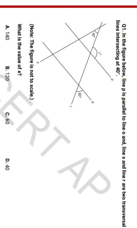 Q1 In The Figure Below Line P Is Parallel To Line O And Line S And Lin