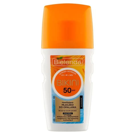 Bielenda Bikini Nawilżające mleczko do opalania 50 SPF 125 ml Zakupy online z dostawą do domu