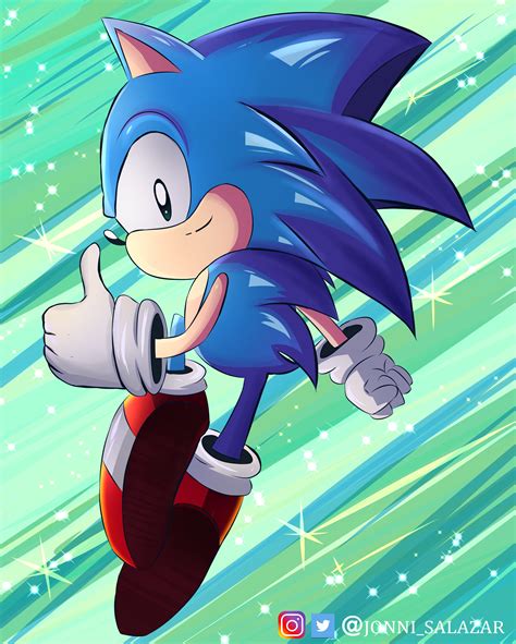 Classic sonic fan art 🌟( Art by me ) : r/SonicTheHedgehog