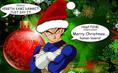 Vegetas Christmas Greetings By Elleboe On Deviantart