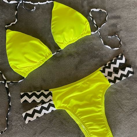 Rio Summer Swim Brazilian Neon String Bikini Poshmark