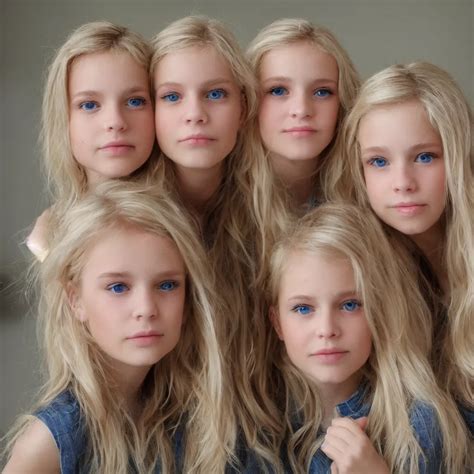 Two Beautiful Blonde Twin Sisters Stable Diffusion