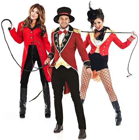 Circus Ringmaster Adults Fancy Dress Lion Tamer Mens Ladies Costumes