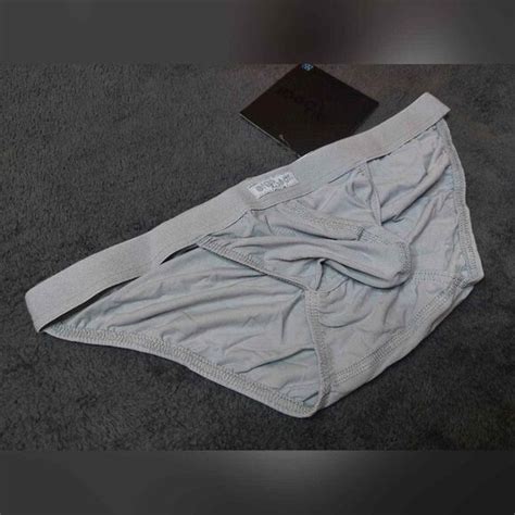 Ergowear Underwear Socks Ergowear Slk Mens Bikini Pouch Brief Silver Size Small Tanga