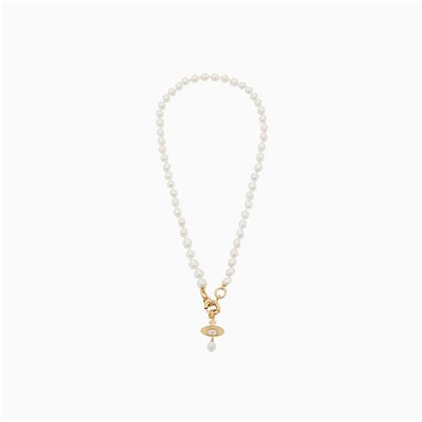 Vivienne Westwood Aleksa Necklace In White Lyst