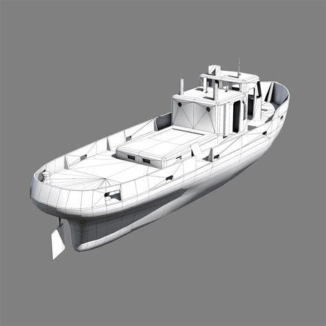 3d Set Rusty Boats