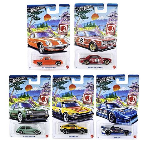 Hot Wheels J Imports Set 5 Miniaturas HWR57 Mini Hunts