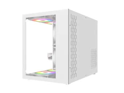 New Super Hot Oem Micro Atx Gaming Computer Pc Case White Panoramic Tempered Glass Design