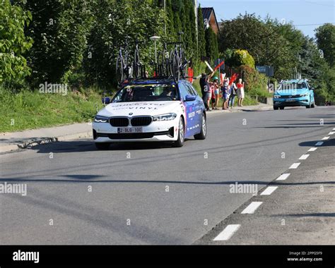 Quick Step Alpha Vinyl Team Vehicle On The Route Of Tour De Pologne UCI