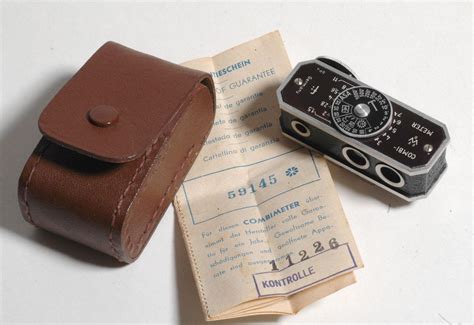 vintage combi meter rangefinder  optical exposure meter ffwbcase